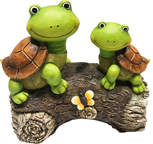 LA JOLIE MUSE Garden Statue Lawn Ornaments - 9" Cute Frog Face Turtles on a Log Resin Animal Sculpture Indoor Outdoor Art Decor, Patio Yard Decorations, Housewarming Gift LA JOLIE MUSE Garden Statue Lawn Ornaments - 9" Cute Frog Face Turtles on a Log Resin Animal Sculpture Indoor Outdoor Art Decor, Patio Yard Decorations, Housewarming Gift