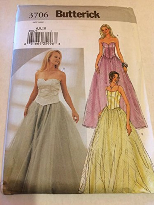 Butterick 3706 Sewing Pattern  Misses  Petite Top and Skirt  Size 6 8 10