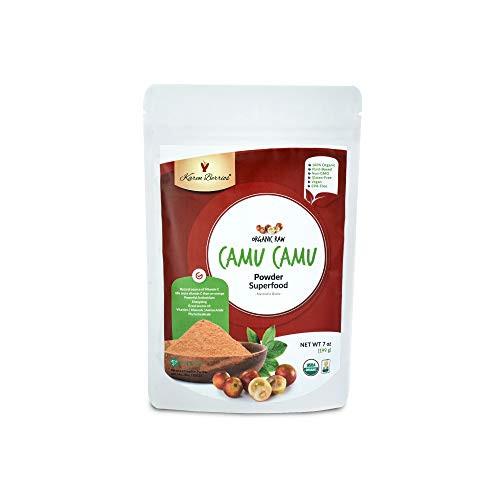 Karen Berrios Organic Raw Camu Camu Powder Superfood 7 oz  199 g    Peruvian Camu Camu   Organic Raw Camu Camu Grown in Peru   Powerful Vitamin C   Full Antioxidant   Immune Enhancer   Non GMO