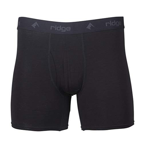 Ridge Merino Men s Ridge Boxer Brief   Merino Wool  Black  X Large