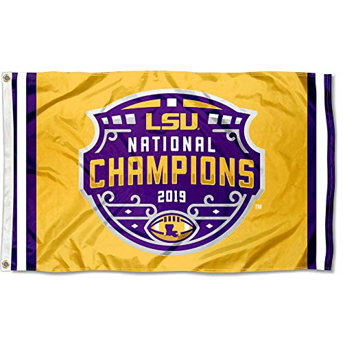 College Flags Banners Co Louisiana State LSU Tigers 2019 Football National Champions Flag College Flags Banners Co Louisiana State LSU Tigers 2019 Football National Champions Flag