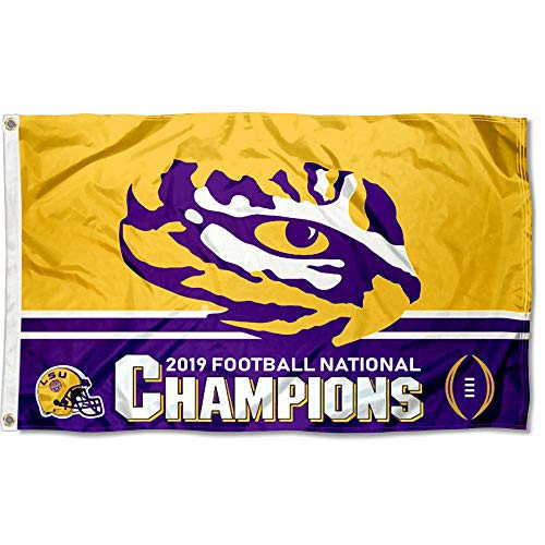 College Flags Banners Co Louisiana State LSU Tigers 2019 2020 Football National Champions Flag College Flags Banners Co Louisiana State LSU Tigers 2019 2020 Football National Champions Flag