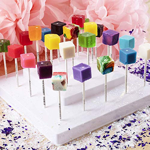 Hard Candy Cube Lollipop Suckers  Individually Wrapped Flavored Sucker Pack by Espeez   Old Fashioned Square Party Pops in Bulk   Assorted Flavors  48 Count