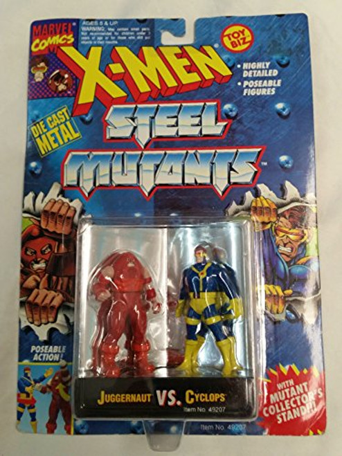 X Men Steel Mutants Juggernaut vs Cyclops Die Cast Action Figures X Men Steel Mutants Juggernaut vs Cyclops Die Cast Action Figures
