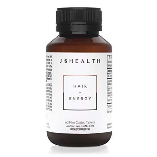 JSHealth Vitamins Hair and Energy Formula   Hair Vitamins for Women and Men   Zinc and Iodine Supplement Hair Growth Vitamin   Hair Loss Supplements   Hair Loss Products for Healthy Hair 60 Capsules