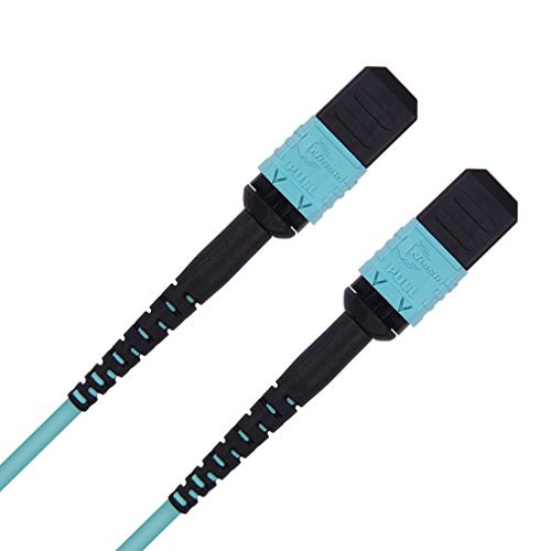 1m(3.3ft) MPO-MPO Patch Cord, 40GbE 8-core Fiber for QSFP+ Transceivers Application, OM3, Multimode Fiber, ipolex