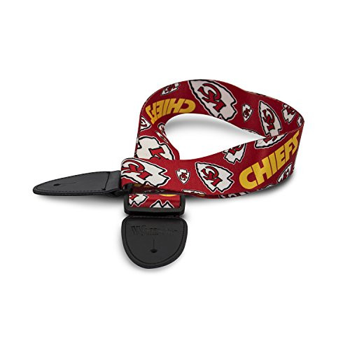 Woodrow Guitar by The Sports Vault NFL Kansas City Chiefs Guitar Strap