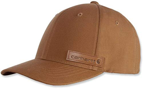 Carhartt mens Rugged Flex Full back Fitted Logo Graphic Baseball Cap  Carhartt Brown  Large X Large US