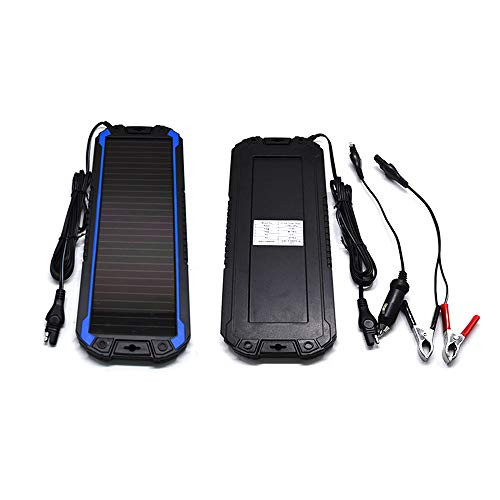 POWEREZ Solar Car Battery Charger 12V Battery Trickle Charger Maintainer Solar Panel Power Charger Portable Backup For RV Motorcycle Boat Marine Trailer Tractor Powersports ATVs Snowmobile