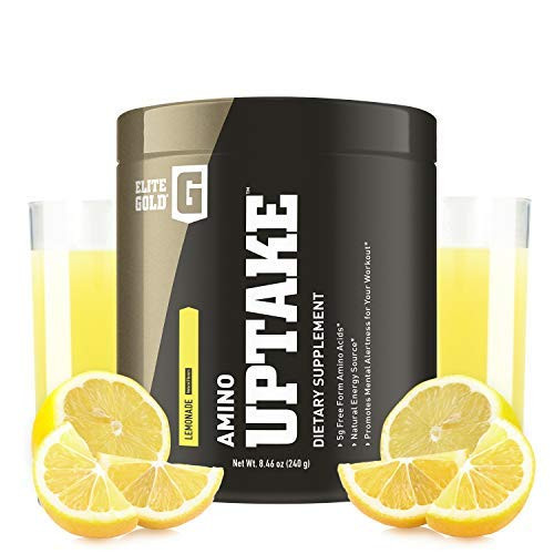 Complete Nutrition Elite Gold Amino Uptake  Lemonade  Amino Acid Supplement  Increase Energy  Support Muscle Recovery  Beta Alanine  L Citrulline  9 5 oz Tub  30 Servings