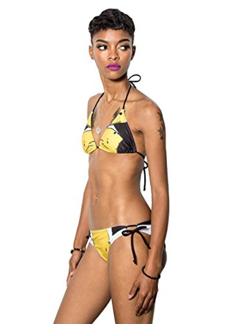 Musterbrand Borderlands Women Bikini Claptrap Yellow S Musterbrand Borderlands Women Bikini Claptrap Yellow S