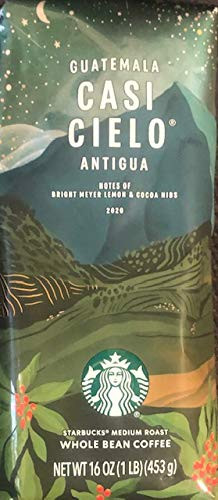 Starbucks Whole Bean Coffee   2020 Guatemala Casi Cielo Antigua  1 lb