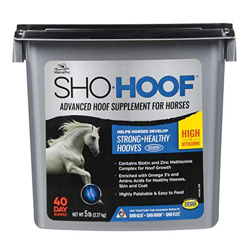 Manna Pro Sho Hoof Supplement for Horses   Biotin and Zinc Methionine for Healthy Hooves   5 Pounds