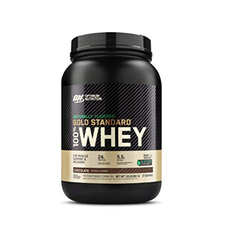 Optimum Nutrition Gold Standard 100 Whey Protein Powder  Naturally Flavored Chocolate  1 9 Pound  Packaging May Vary