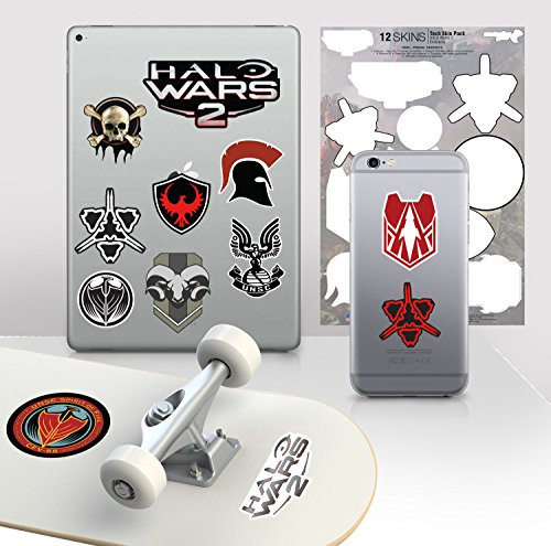 Controller Gear Halo Wars 2 - 7"x11" Emblem Decal Skin Pack - Officially Licensed - Xbox One