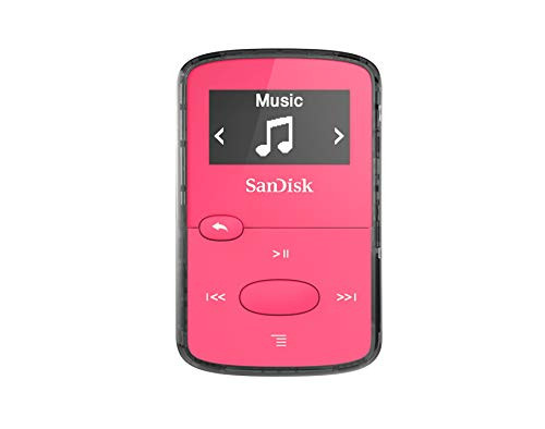 SanDisk 8GB Clip Jam MP3 Player  Pink   microSD card slot and FM Radio   SDMX26 008G G46P