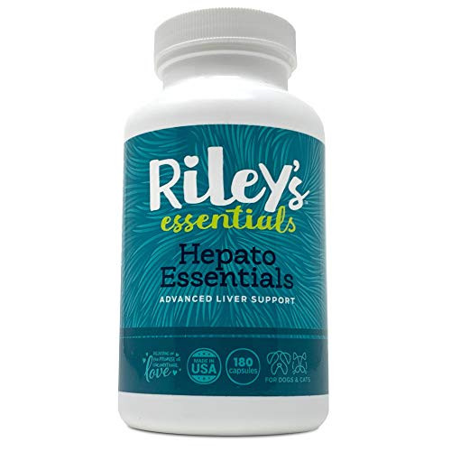 Riley s Essentials Hepato Support with Milk Thistle for Dogs and Cats   Liver Support Supplement for Dogs with Milk Thistle  Silymarin  and Antioxidants   Complete Dog Liver Supplement   180 Caps