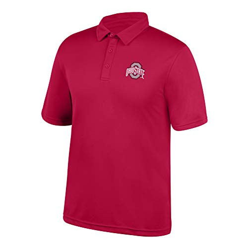 Top of the World Ohio State Buckeyes Men s Team Color Carbon Polo  Large