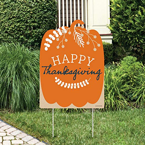 Big Dot of Happiness Happy Thanksgiving Party Decorations Fall Harvest Party Welcome Yard Sign Big Dot of Happiness Happy Thanksgiving Party Decorations Fall Harvest Party Welcome Yard Sign