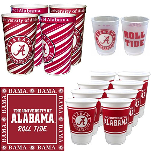 Westrick Alabama Crimson Tide Cups   Napkins Combo   64 Pieces  Serves 32 Westrick Alabama Crimson Tide Cups   Napkins Combo   64 Pieces  Serves 32