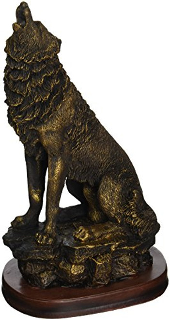 StealStreet SS UG PY 4753 Bronzed Paint Howling Wolf Collectible Decoration Figurine Statue StealStreet SS UG PY 4753 Bronzed Paint Howling Wolf Collectible Decoration Figurine Statue
