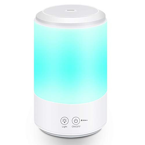 Cool Mist Humidifier  Ultrasonic Humidifiers for Bedroom Baby  3L Large Humidifier with 7 Colors Light  Personal Desktop Humidifier with Adjustable Mist Levels  Auto Shut Off Super Quiet for Home