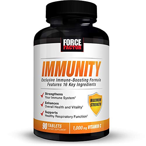 Force Factor Immunity Immune Support Booster with Elderberry and 1000mg of Vitamin C Plus Vitamin D Zinc Probiotics Quercetin Antioxidants and Echinacea for Immune Health Defense 90 Tablets Force Factor Immunity Immune Support Booster with Elderberry and 1000mg of Vitamin C Plus Vitamin D Zinc Probiotics Quercetin Antioxidants and Echinacea for Immune Health Defense 90 Tablets