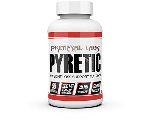 Primeval Labs Pyretic Caffeine Free Thermogenic Fat Burner   Weight Loss Supplement for Men and Women  Stim Free Metabolism Booster  Energy   Appetite Support  Natural Weight Loss Pill  90 Capsules