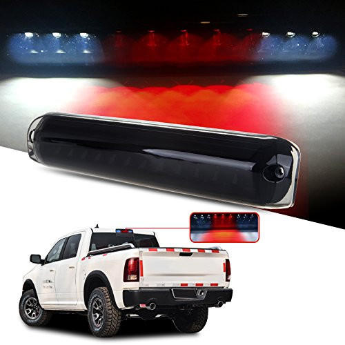 cciyu High Mount Stop Lights Replacement fit for 2009-2017 Dodge Ram 1500 2010-2017 Dodge Ram 2500 3500 LED 3rd Brake Light Stop Cargo Lamp (Black)