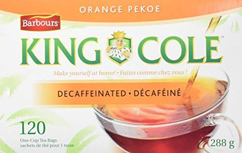 King Cole Tea Decaffeinated Orange Pekoe Tea  120 Count  Imported from Canada