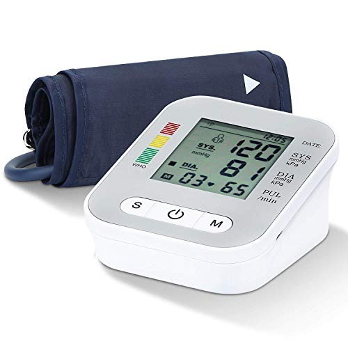 Blood Pressure Monitor Upper Arm  Digital BP Machine Adjustable Cuff 2 Users 198 Memories Blood Pressure Detector USB Powered Blood Pressure Monitor for Home Use