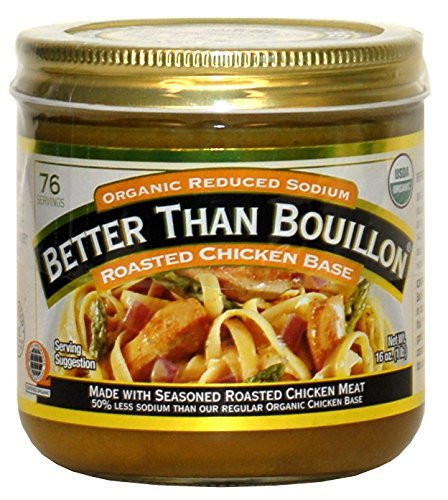 Better Than Bouillon Organic Roasted Chicken Base  Reduced Sodium   2Pack  16 oz Each  Ykglcd