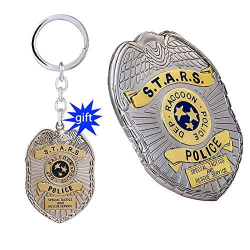 x costume Resident Evil 2 Pin Badge Shield RPD S T A R S Cosplay Biohazard Keychain Collection