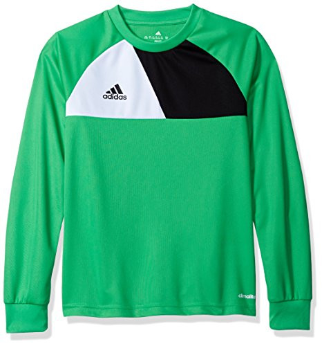 adidas Youth Soccer Assita 17 Goalkeeper Jersey  Energy Green Vista Grey  Large