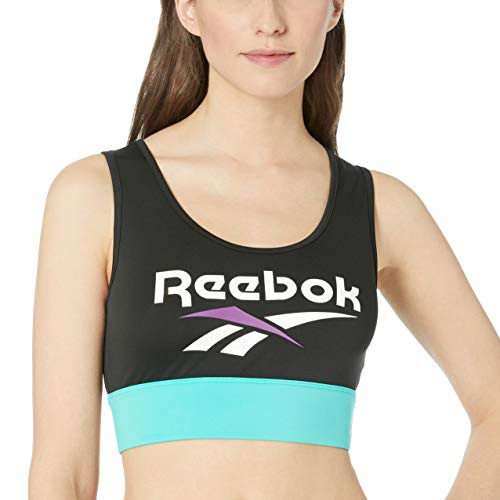 Reebok Classics Vector Workout Bra  Black  Medium