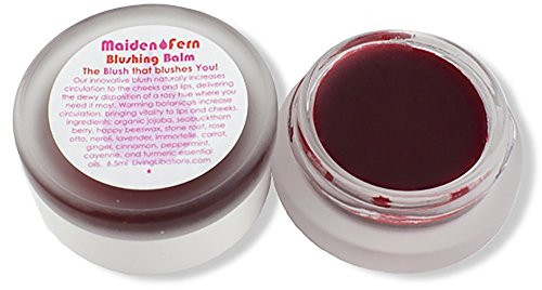 Living Libations   Organic Wildcrafted Maiden Fern Blushing Balm   17 oz   5 ml