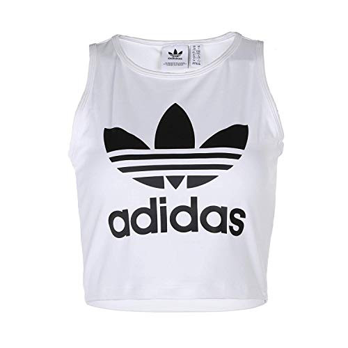 adidas Originals Women s Cropped Tank White XX Small