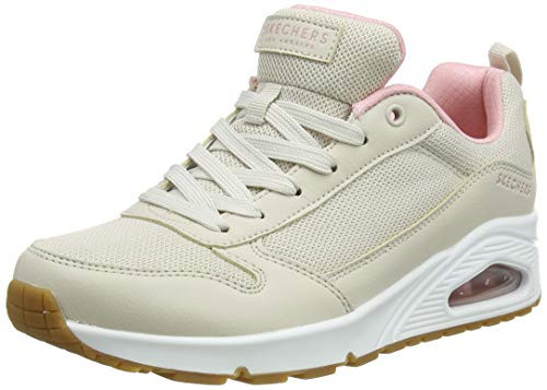 Skechers Women s Low top Sneaker  Natural  37 5