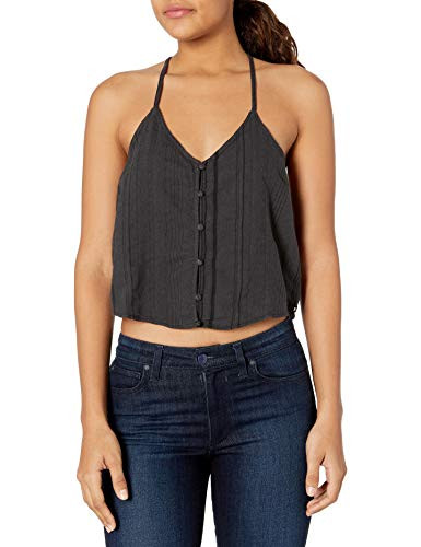 Hurley Junior s Sunset Beach Woven Dressy Tank Top  Black  M