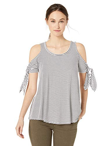 Karen Kane Women s Cold Shoulder TOP  Stripe  Medium