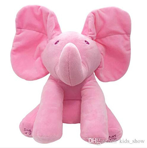 peek a boo pink elephant