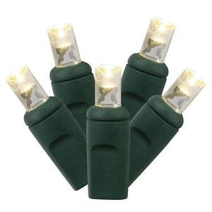 Vickerman X6G6101 100 Light Wide Angle LED Light Set Warm White Lights on Green Wire