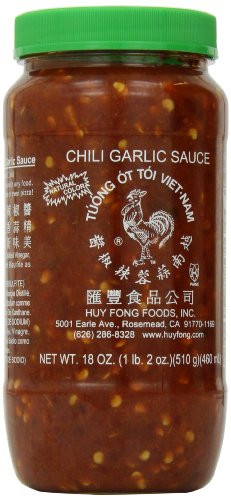Huy Fong  Chili Garlic Sauce  18 Ounce Bottles  Pack of 6