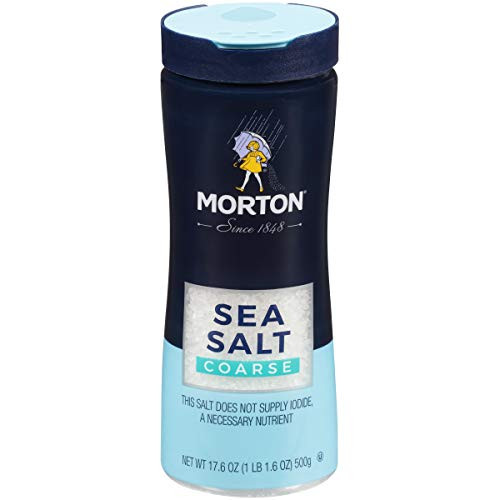 Morton Sea Salt  Coarse  17 6 Ounce Canister  Pack of 12