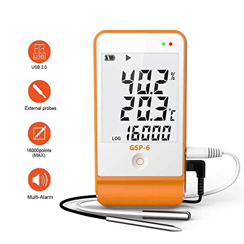 Temperature Humidity Data Logger Temp Monitor Humidity Data Logger Indicator with External Probes Sensors Support Window Mac Free Software Temperature Humidity Monitor Refrigerator Cold Chain