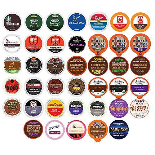 40-count BOLD & DARK ROAST COFFEE Single Serve Cups For Keurig K Cup Brewers Variety Pack Sampler 40-count BOLD & DARK ROAST COFFEE Single Serve Cups For Keurig K Cup Brewers Variety Pack Sampler