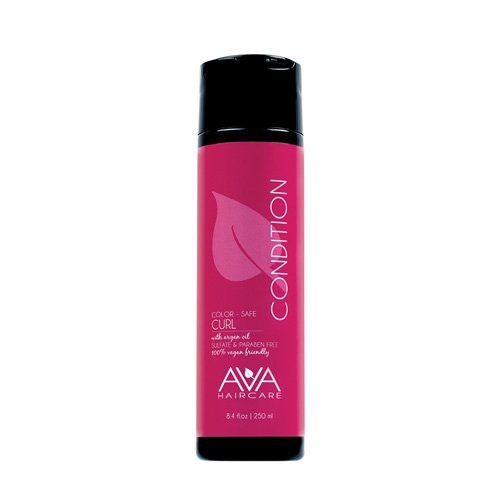 Ava Haircare   Curl Conditioner   Vegan  Sulphate Free  Paraben Free  Cruelty Free   Argan Oil Conditioner For Curly Hair  8 4oz