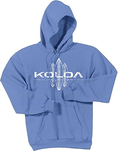 Koloa Surf  Vintage Surfboard Hoodies Hooded Sweatshirt CarolinaBlue L