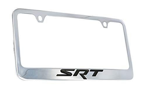 Dodge SRT Chrome Plated Metal License Plate Frame Holder
