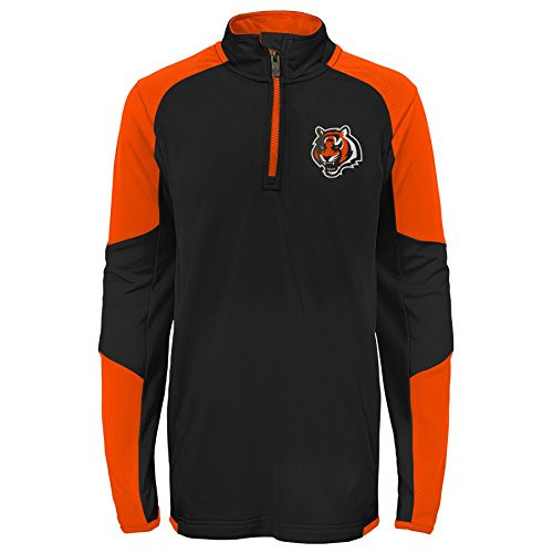 Outerstuff NFL Cincinnati Bengals Youth Boys Beta 1 4 Zip Performance Top Black Kids Large 7 Outerstuff NFL Cincinnati Bengals Youth Boys Beta 1 4 Zip Performance Top Black Kids Large 7